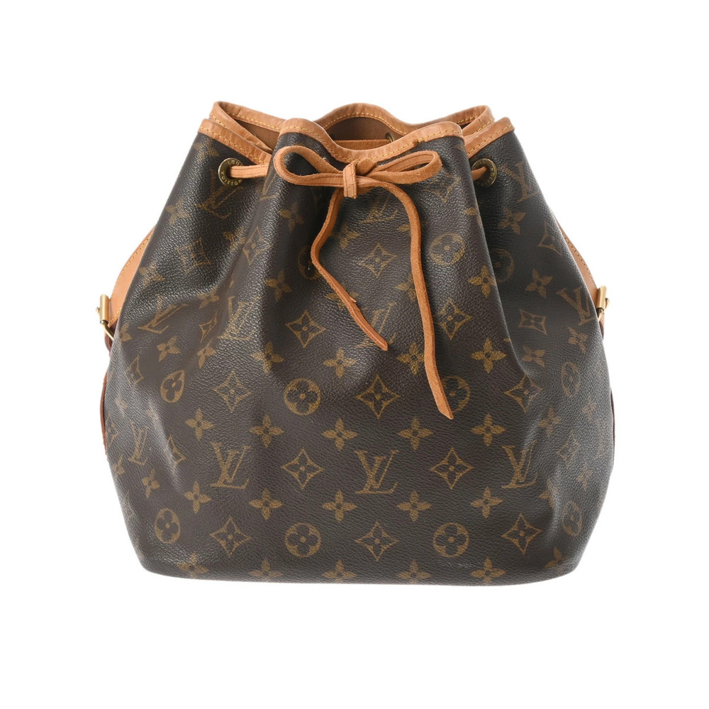 LOUIS VUITTON Monogram Noe Brown Canvas Shoulder Bag